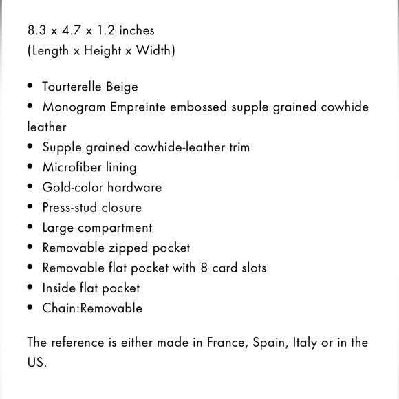 Louis Vuitton Félicie Pochette bag - Monogram | Beige. - Picture 8 of 8